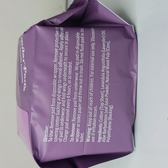 Organic Cotton Regular Pads - Lavender - Picture 6 of 7